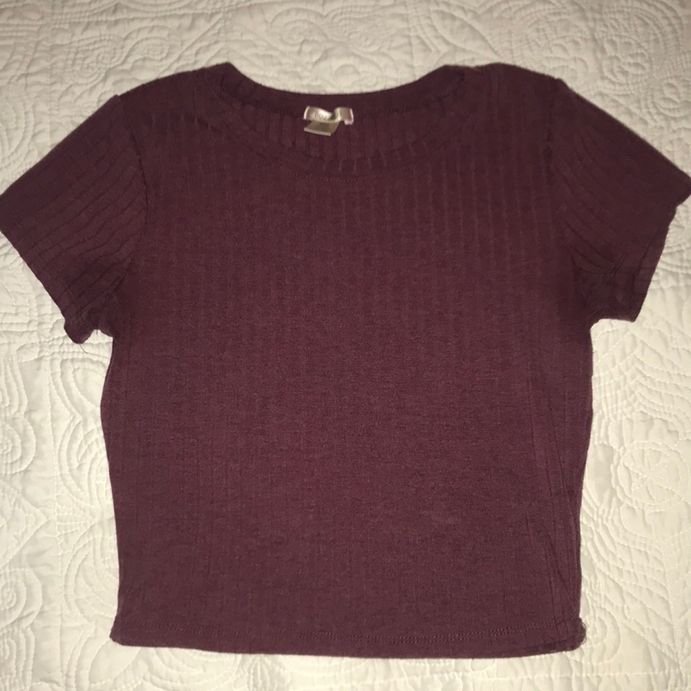 Maroon crop top